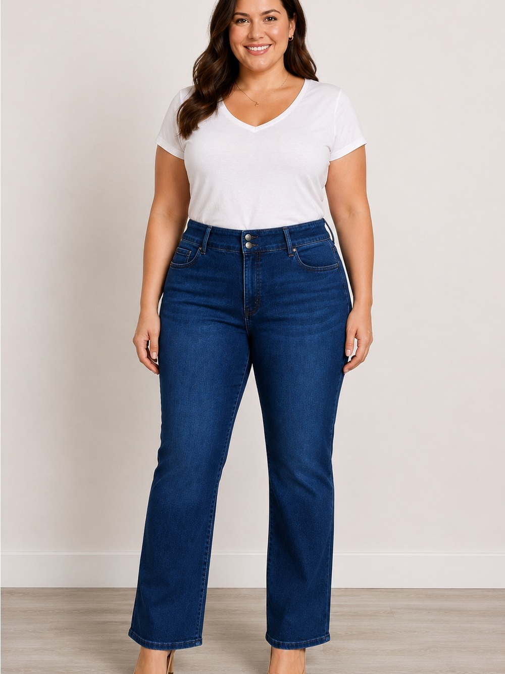 Lane Bryant Tighter Tummy Straight Jeans Women’s Size 24 NWT Dark Wash Stretch
